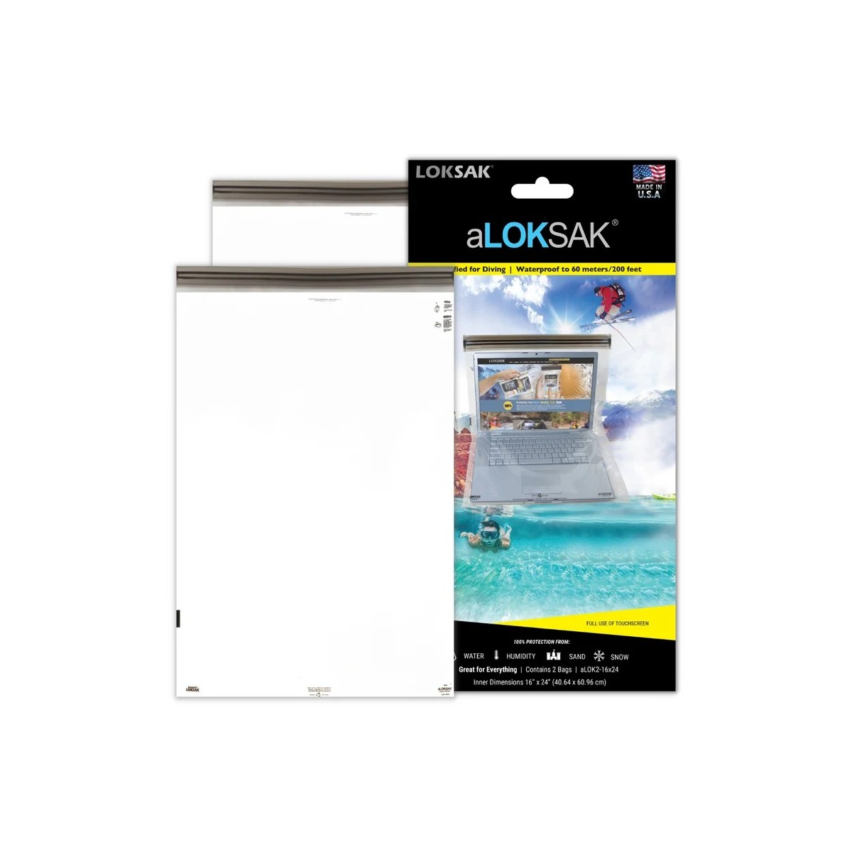 aLOKSAK Waterproof Bag 2 x aLOK2-16x24 waterproof bag