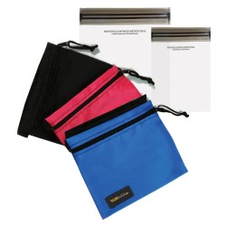 LOKSAK SUBSAK waterproof waist pack with two aLOKSAK bags – Black Blue Pink