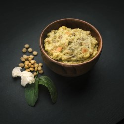Couscous with Lentils prepared outdoor meal served