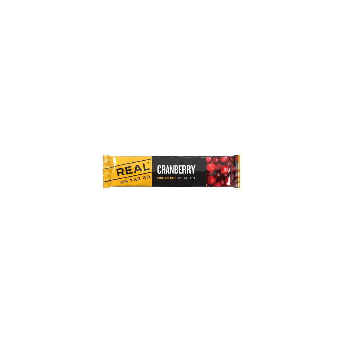 REAL On The Go Cranberry Protein Bar 40 g pack