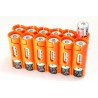 Powerpax Storacell 12AA Battery Caddy Orange