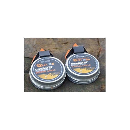 EXOTAC Candle Tin Small | Survival Candle | Fire Starting